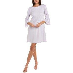 Lafayette 148 New York Fabiana Shift Dress Light Purple Medium $449 Boho A-Line